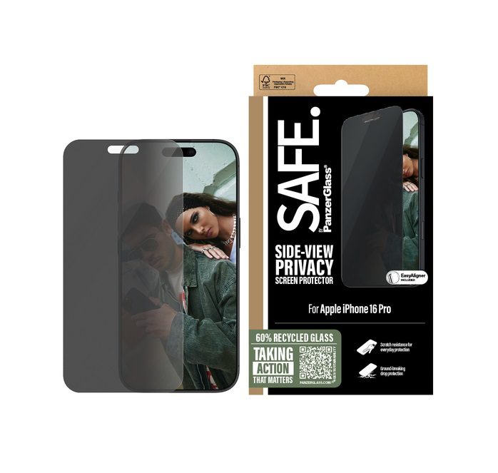 PanzerGlass SAFE Screen Protector (1 Piece) For iPhone 16 Pro