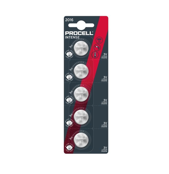 PROCELL Intense Lithium CR2016 - (5 pcs)