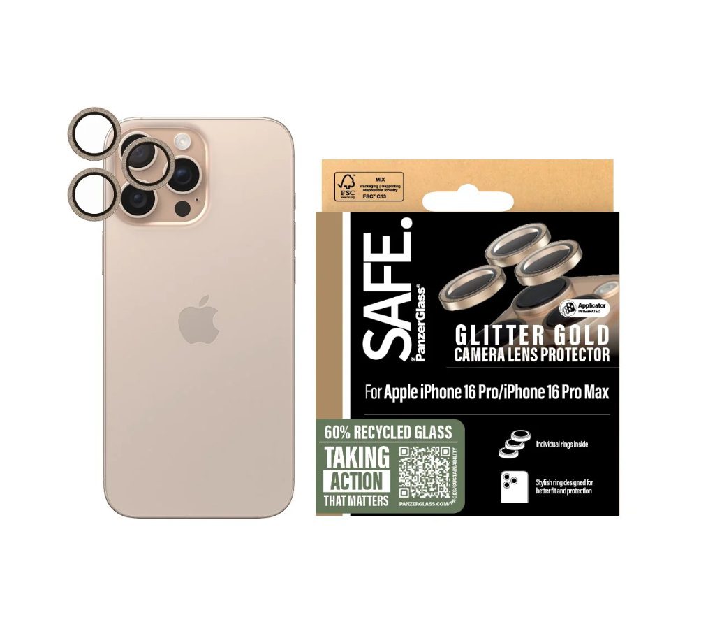PanzerGlass SAFE by PG Cam Oro Screen Protection (1 Piece) For iPhone 16 6.1/6.7