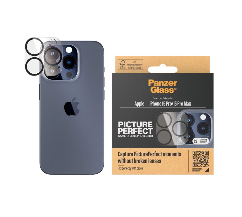PanzerGlass PicturePerfect Camera Lens Protector (1 Piece) For iPhone 15 Pro, iPhone 15 Pro Max