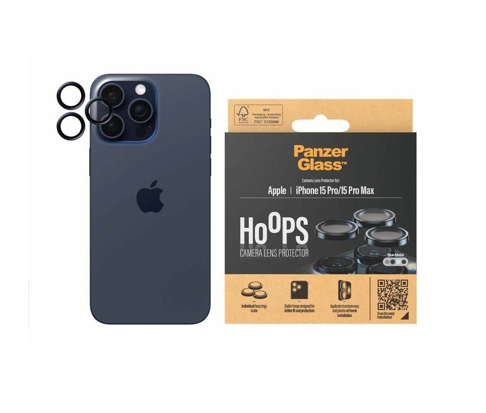 PanzerGlass Hoops Camera Lens Protector (1 Piece) For iPhone 15 Pro Max