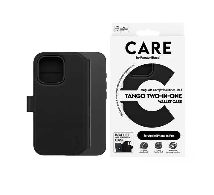 PanzerGlass CARE Tango Two-in-One Wallet Case For iPhone 16 Pro