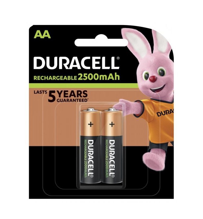DURACELL Rechargeable HR6 AA 2500mAh - (2 pcs)