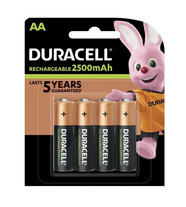 DURACELL Rechargeable HR6 AA 2500mAh - (4 pcs)