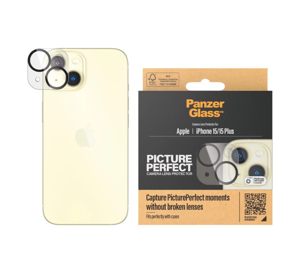 PanzerGlass PicturePerfect Camera Lens Protector (1 Piece) For iPhone 15