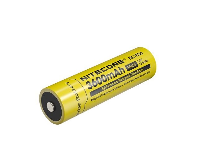 NITECORE Li-Ion 18650 NL1836 3600mAh - (1 pcs)