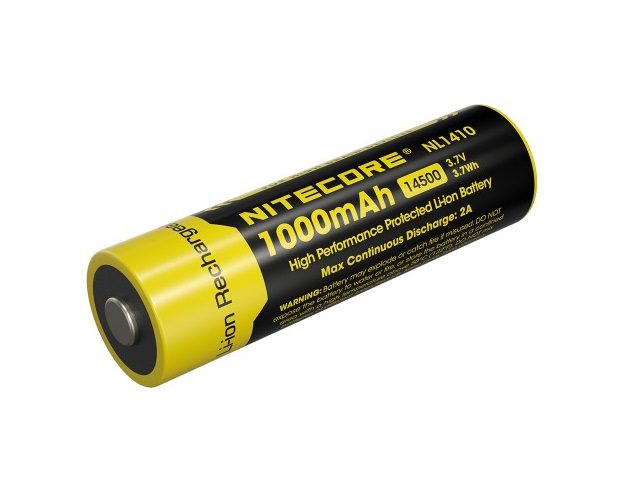 NITECORE Li-Io 14500 NL1410 1000mAh - (1 pcs)