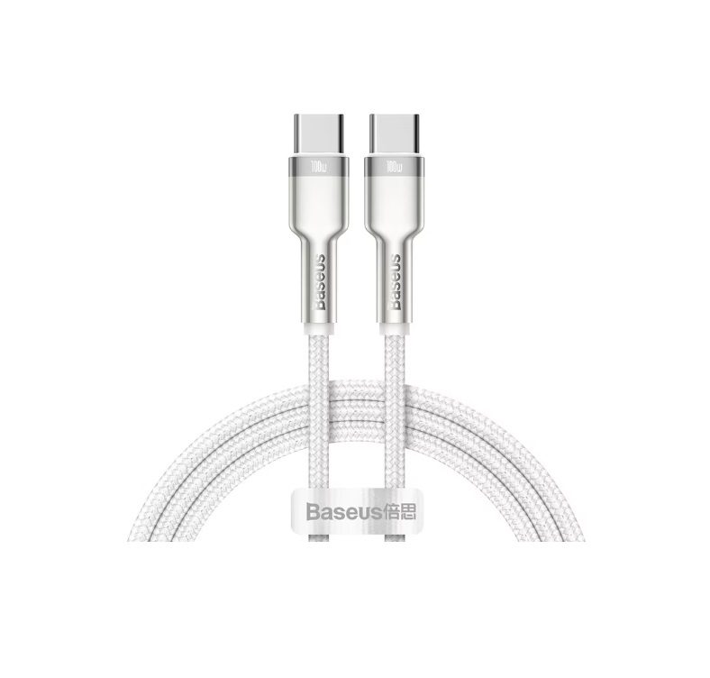 Baseus USB-C to USB-C Cable 1m USB 2.0 White (CATJK-C02)