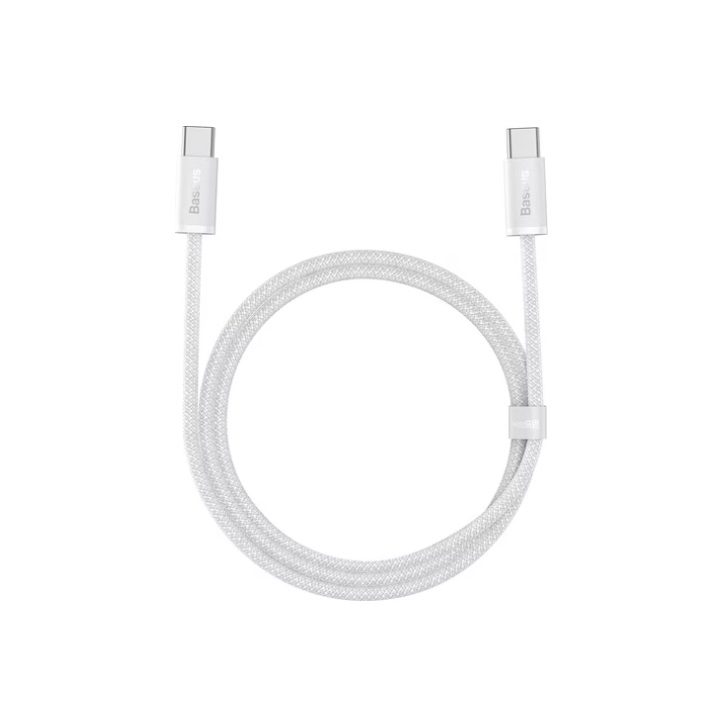 Baseus USB-C to USB-C Cable 1m USB 2.0 White (CALD000202)