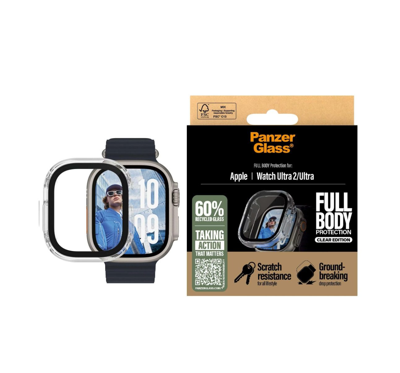 PanzerGlass Full Body Protection Screen Protector (1 Piece), Universal Fit