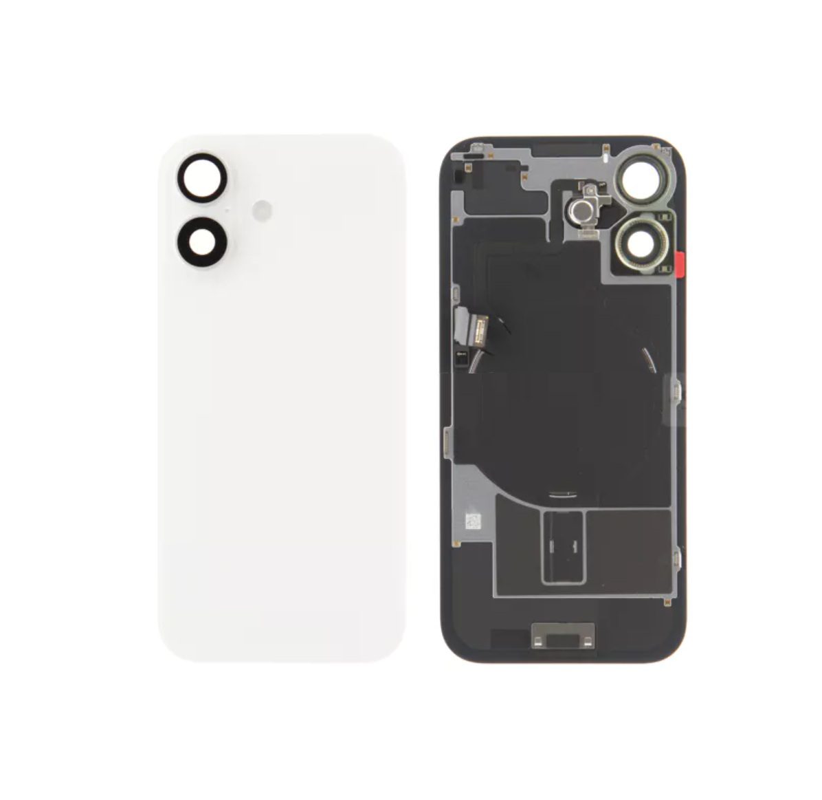 Back Glass + W/Small Component Pre-installed for iPhone 17 (White)