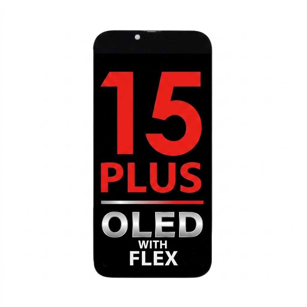 iPhone 15 Plus OLED Assembly with Sensor Flex (Diagnosable)