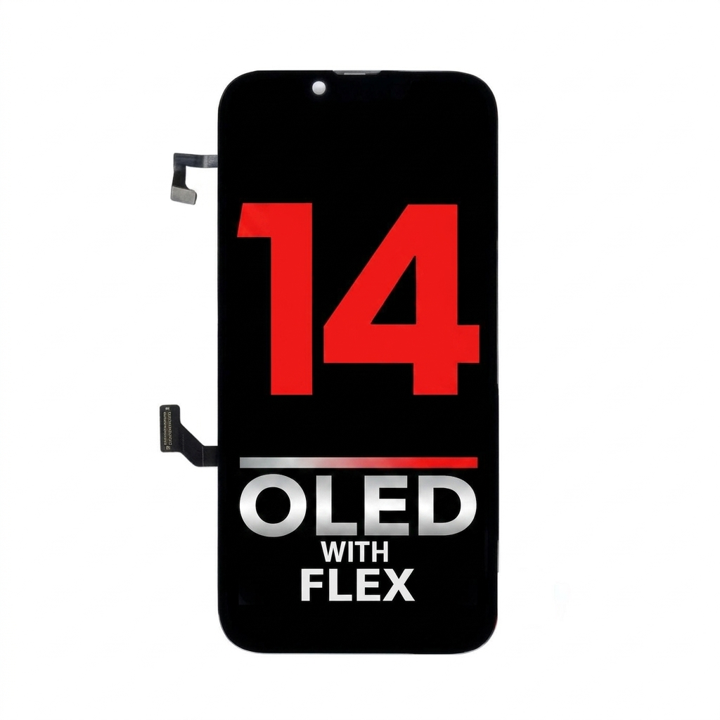 iPhone 14 OLED Assembly with Sensor Flex (Diagnosable)