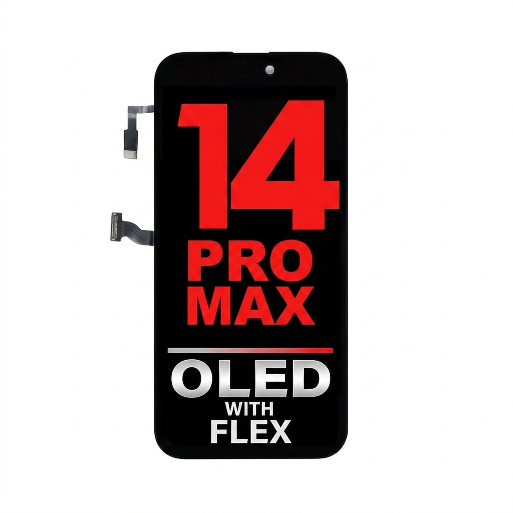 iPhone 14 Pro Max OLED Assembly with Sensor Flex (Diagnosable)